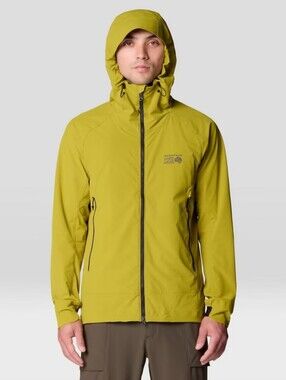 Mountain Hardwear Men Chockstone  Alpine Light Hooded Jacket Python Green Medium